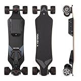 VeyMax Roadster X4 Electric Skateboard with Remote, 13-15 Miles Range and 29 Mph Top Speed, 550Wx2 Hub Motor, Electric Longboard for Adults ＆ Teens Beginners