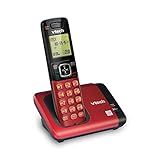 VTech CS6719-16 DECT 6.0 Phone with Caller ID/Call Waiting, 1 Cordless Handset, Red
