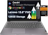 Lenovo Chromebook 15 Laptop, 15.6" FHD, Intel Celeron N4500, 4GB RAM, 128GB