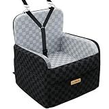 PETICON Waterproof Dog Car Seat for Small Medium Dogs, 6in Memory Foam