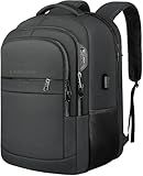 Travel Backpack, Large Carry on Backpack, 17 Inch Laptop Bag, Big Sturdy TSA-Friendly with USB Port College School Rucksack Bag, Gifts for Him Men Women, Black