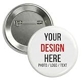 Monkey Duo Custom Pins – Personalized Button Pins with Photo, Logo or Text – USA-Made Parts for Events, Campaigns & Memorials - 2.25" Pinback - 10 Pack