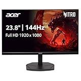 Acer Nitro 23.8” Gaming Monitor | Full HD 1920 x 1080 | IPS | ZeroFrame | AMD FreeSync | 144Hz Refresh Rate | 1ms (VRB) | sRGB 99% | 1 x Display Port 1.2 and 1 x HDMI 1.4 | KG241Y P6bip