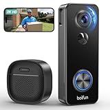 BOIFUN 2K 180° Head‑to‑Toe View Doorbell Camera Wireless – No Subscription, Smart AI Detection, Live View with Two‑Way Talk, Battery Video Doorbell, 2.4 GHz Wi‑Fi Only