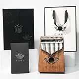 CUEL Kalimba Thumb Piano Finger Instrument 17 Keys Made in Korea Patented No Tuning Premium K-kalimba Musical Gift for Beginners Adults Kids