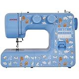 Janome Cat Fancy Easy-to-Use Sewing Machine with Interior Metal Frame, Bobbin Diagram, Tutorial Videos, Made with Beginners in Mind!, Multi-Color