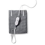 Sunbeam Premium Sunbeam Heating Pad with Compact Storage, Standard Size, Gray