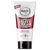 SoftSheen-Carson Magic Razorless Shaving Cream, Depilatory Hair Removal Cream for Body Hair, Extra Strength, Works in 4 Minutes for, 6 oz