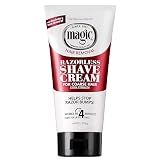 SoftSheen-Carson Magic Razorless Shaving Cream, Depilatory Hair Removal Cream for Body Hair, Extra Strength, Works in 4 Minutes for, 6 oz