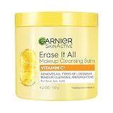 Garnier Erase It All Makeup Cleansing Balm with Vitamin C, Brightening Facial Cleanser and Makeup Remover, 4.2 Oz