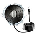 Witiozel Bird Bath Heater, 70W De-Icer Submergible Deicer Birdbath Water Heater Thermostatic Control Power Saving for Birdbath Farm Livestock Drinking Outdoors in Winter
