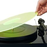 Hudson Hi-Fi Acrylic Turntable Mat – 11.75" Anti-Static Acrylic Platter Mat for Vinyl Record Players, 1/8" Thick Slipmat – Radiant Lime