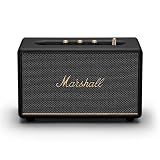 Marshall Acton III Bluetooth Home Speaker - Loud Stereo Sound with Bass and Treble Controls | Plug-in Powered | 3.5mm Aux Input - Black