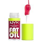 NYX PROFESSIONAL MAKEUP Fat Oil Lip Drip, Moisturizing Lip Oil Gloss, Vegan Tinted Formula, Up to 12 HR Hydration - Newsfeed (Rose Nude)