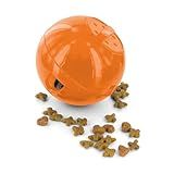 PetSafe SlimCat Interactive Feeder - Combines Play with Mealtime - Adjustable Portions - BPA-Free Plastic - Slow Feeder for Digestion - Lightweight, Dishwasher-Safe Toy - Orange