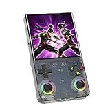 Blorkbuy R36 Ultra Retro Handheld Game Console-2025 Model with 128GB, 4-Inch IPS Screen, Over 30K Games Mini Video Games Console, Supports 23 Emulators, Linux-Based Retro Gaming Console (Black)