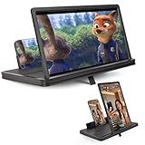 TOSEFES 14" Phone Screen Magnifier, 2026 New 2-in-1 3D HD Portable Projector Screen, Vertical & Horizontal Switch for Movies, Gaming & Live Streaming