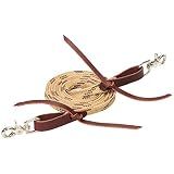 Weaver Leather Flat Braided Competition Roper Rein, 5/8" x 8', Tan/Brown