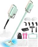 Steam Mop Cleaner Safe High-temp for Deep Cleaning, Lightest Detachable Floor Steamer with 2 Steam Mode 3 Adjustable Level Heavy Duty Powerful Handheld Steam Cleaner for Hardwood & Laminate Tile Grout