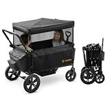 BabyVista Stroller Wagon for Kids, One-Hand Adjustable Push/Pull Handle