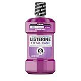 Listerine Total Care Intense Anticavity Fluoride Mouthwash, 6 Benefits in 1 Oral Rinse Helps Kill 99% of Bad Breath Germs, Prevents Cavities, Provides 360 Clean*, ADA-Accepted, Intense Mint, 1 L