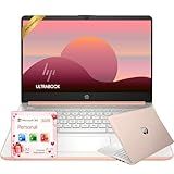 HP Rose Gold Ultrabook Laptop with Microsoft Office 365, 1.1TB Storage (1TB OneDrive and 64GB SSD), 8GB RAM, Intel Multi-Core, No Mouse | Casual Use, Stunning Color, Quick Setup, Lightweight