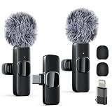 Labstandard Professional Wireless Lavalier Lapel Microphone for iPhone, iPad, mini Video Recording Mic forInterview Video Podcast Vlog YouTube&Livestream, Noise Reduction, Plug &Play