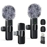 Labstandard Professional Wireless Lavalier Lapel Microphone for iPhone, iPad, mini Video Recording Mic forInterview Video Podcast Vlog YouTube&Livestream, Noise Reduction, Plug &Play