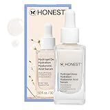 Honest Beauty Hydrogel Deep Hydration Hyaluronic Acid Serum | Moisturizes + Plumps | Hypoallergenic, Fragrance Free, Vegan, Gentle for Sensitive Skin | 1 fl oz