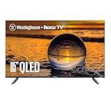Westinghouse Edgeless QLED Roku TV - 65 Inch Smart Television, 4K UHD w/HDR 10+, Dolby Vision, Wi-Fi & Mobile App Connectivity, Flat Screen Compatible w/Apple Home Kit, Alexa, & Google Assistant