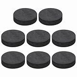 MECCANIXITY 8 Pcs Single Sided Speaker Isolation Feet Pads, 40mmx10mm Non Slip Foam Shock Absorption Base Pad Amplifier Stand Feet Mat for Speaker HiFi Home Theater Sound System, Black