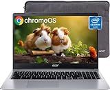 acer Chromebook 315 Laptop, 15.6" HD Display, Intel Celeron N4020(Up to 2.8GHz), 4GB RAM, 64GB eMMC, Intel UHD Graphics, 12.5H Long Battery, WiFi, Bluetooth, Chrome OS