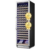 Velieta Upgraded 190 Bottles Wine Cooler Refrigerator,24 Inch Wide Wine Fridge with Professional Temperature Control System, Freestanding or Built-in installation, Quiet Operation
