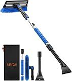 AstroAI 47" Extendable 3-in-1 Snow Brush & Ice Scrapers for Car Windshield