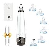 2026 Blackhead Remover Pore Vacuum, Visual Rechargeable Blackhead Vacuum Facial Pore Cleaner-3 Suction Soft Silicone,3 Probes,USB Kit Electric Acne Extractor Tool for Adult