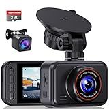 E-YEEGER Dash Cam Front and Rear, 2.5K Dual Dash Camera for Cars, 2560P Mini Car Camera, 2 inch IPS Screen, 32GB Card Included, WDR Night Vision, 24 Hours Parking Monitor, G-Sensor, Support 256 GB Max