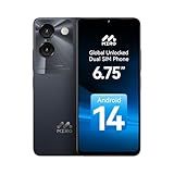 MIRO Smartphone Ultra-Light 6.75" Big Screen 4G+64GB Internal(1TB Expandable Storage) 13MP AI Dual Camera 5MP Front Cam 4900mAh Battery Android 14 Dual SIM Global Compatible(Black)