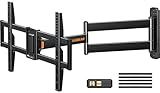 Perlegear Corner TV Wall Mount Long Arm TV Mount Bracket for 32-75 Inch TVs-Full Motion Wall Mount with 32.37” Extension & Swivel Articulating Arm & Tilt, MAX VESA 600x400mm, Holds up to 100 lbs