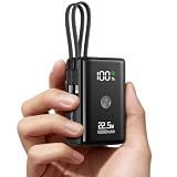 Nanotechnology Portable Charger 10000mAh with 2 Built-in Cables 45% Smaller