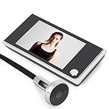 Electronic Door Viewer 3.5" LCD Monitor with 120° Wide Angle, Digital Peephole Camera, Outdoor Security System with Motion Detection