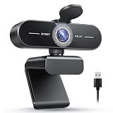 EMEET C60E 4K Webcam for Streaming & Gaming – PDAF Autofocus, Dual Mics, Live Streaming Camera with Auto Light Correction, Plug & Play USB Webcam for PC & Mac