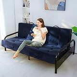 MAXYOYO Foldable Mattress, 8-Inch Tufted Futon Mattress with Handles