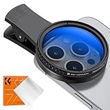 K&F Concept 52mm Clip-on CPL Phone Camera Lens Filter Kit, Circular Polarizer Polarizing Filter Compatible with iPhone 17 16 15 14 13 12 11