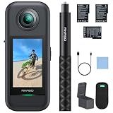 AKASO 360 Action Camera Creator Combo- 5.7K 360 Video with 1/2" 48MP Sensors, 72MP 360 Photo, 360-SuperSmooth, Touchscreen, Invisible Selfie Stick, 360° Horizon Lock, AI Tracking