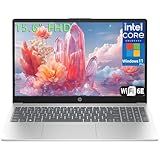 HP 15.6" Laptop Computer for College Student Home Study & Business, 32GB DDR4 RAM, 1TB PCIe SSD, Intel Processor (Beat i3-1115G4), FHD, WiFi 6E, BT 5.3, Type-C, HDMI, Webcam, Silver, Windows 11 Pro