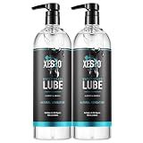 XESSO Water-Based Lube 2 Packs of 32 fl oz, Totaling 64 fl. oz. All Nature
