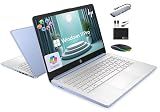 HP 14" Laptop 2025 Business Student Slim Computer, Lifetime MS Office, Copilot AI, Quad-Core Intel CPU, 16GB RAM, 628GB Storage (128GB UFS+500GB Ext), MarxsolAccessory, Wi-Fi 6, Win 11 Pro, Sky Blue