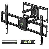 USX Mount Full Motion TV Wall Mount for Most 42-86 inch Flat Screen/LED/4K, TV Mount Bracket Dual Swivel Articulating Tilt 6 Arms, Fits 8” 12” 16" Wood Studs,Max VESA 600x400mm, Holds up to 132lbs