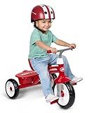 Radio Flyer Red Rider Trike, Ages 2.5-5, Adjustable Seat, Steel Construction, Quiet Ride Wheels, Storage Bin, Comfort Grip Handlebars, Tricycle for Toddlers, Amazon Exclusive