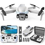 Naseto 1080P HD Foldable Drone with Camera for Adults & Kids, RC Quadcopter with One-Key Takeoff/Landing, Altitude Hold, Waypoint Flight, 360° Flip, 2 Batteries, Easy-to-Fly Toy for Boys and Girls